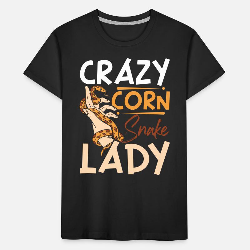 Crazy corn snake lady Kids' Premium Organic T-Shirt