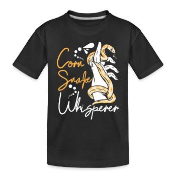 Serpent des blés chuchoteur - T-shirt bio Premium Enfant - noir - Devant
