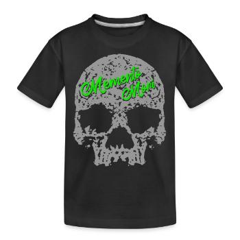 Memento Mori Schädel - Kinder Premium Bio T-Shirt - Schwarz - Vorne