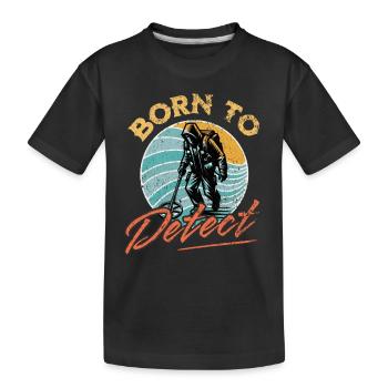 Probing Metal Detector - Kids' Premium Organic T-Shirt - black - Front