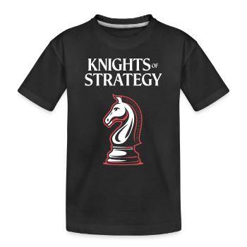 Chess Revival Movement Chess Lover Strategic - Kinder Premium Bio T-Shirt - Schwarz - Vorne