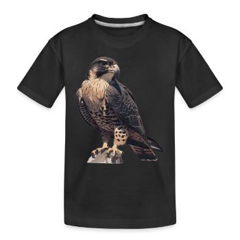 Faucon Faucon - T-shirt bio Premium Enfant - noir - Devant