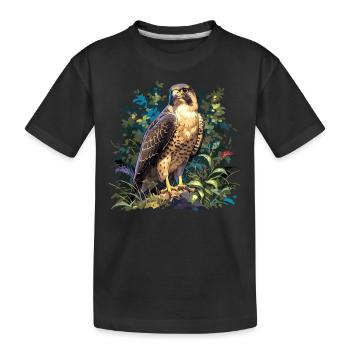 Faucon Faucon - T-shirt bio Premium Enfant - noir - Devant