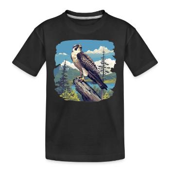 Faucon Faucon - T-shirt bio Premium Enfant - noir - Devant