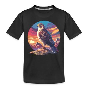 Faucon Faucon - T-shirt bio Premium Enfant - noir - Devant