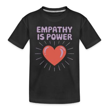 Intelligence émotionnelle Empathie Défenseur de la pleine conscience - T-shirt bio Premium Enfant - noir - Devant