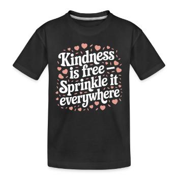 Intelligence émotionnelle Empathie Défenseur de la pleine conscience - T-shirt bio Premium Enfant - noir - Devant