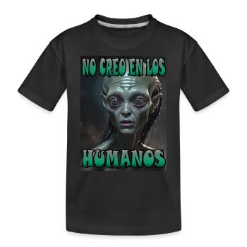 I don't believe in humans - Kids' Premium Organic T-Shirt - black - Front