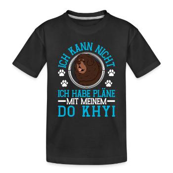 Plans avec Do Khyi Dogue tibétain Mastiff tibétain - T-shirt bio Premium Enfant - noir - Devant