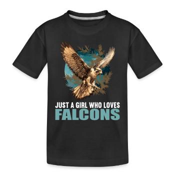 Faucon Faucon - T-shirt bio Premium Enfant - noir - Devant