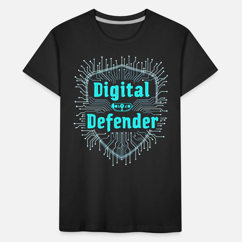 Ethical Hacking Cybersecurity Digital Kids' Premium Organic T-Shirt