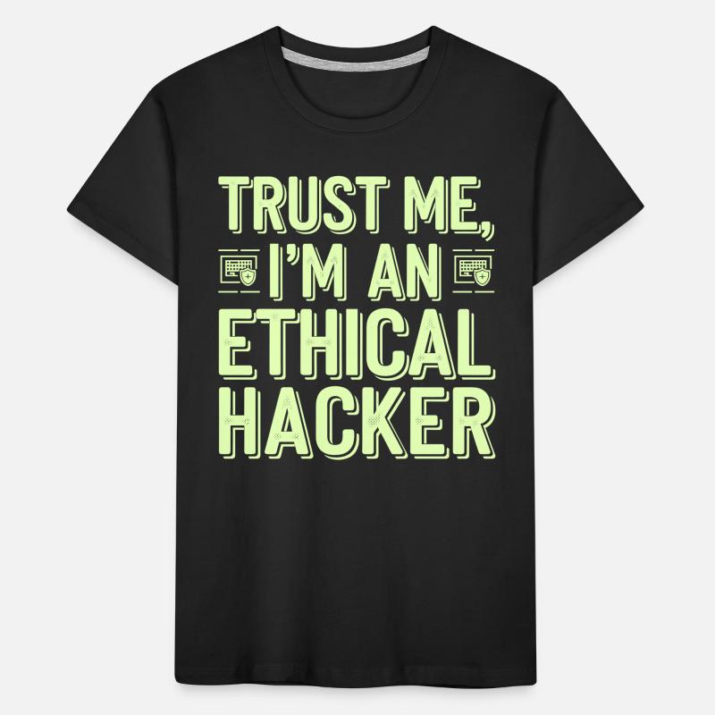 Ethical Hacking Cybersecurity Digital Kids' Premium Organic T-Shirt