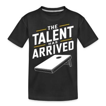 Cornhole Saying Funny Cornhole Gift - Kids' Premium Organic T-Shirt - black - Front