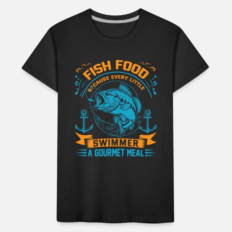 Fischfutter: Weil jeder kleine Schwimmer eine Kinder Premium Bio T-Shirt