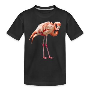 Flamingos Flamingo - Kids' Premium Organic T-Shirt - black - Front