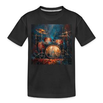 Percussion - T-shirt bio Premium Enfant - noir - Devant