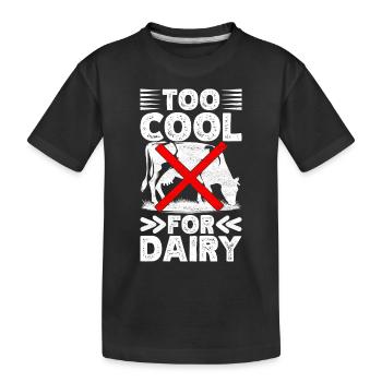Lactose intolerance Lactose intolerant - Kids' Premium Organic T-Shirt - black - Front