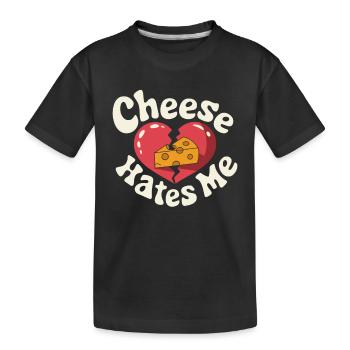 Lactose intolerance Lactose intolerant - Kids' Premium Organic T-Shirt - black - Front