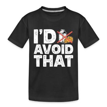 Lactose intolerance Lactose intolerant - Kids' Premium Organic T-Shirt - black - Front