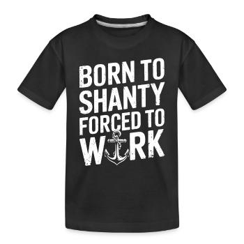 Sailors Sea Shanty Singing Ship Adventures - Kids' Premium Organic T-Shirt - black - Front