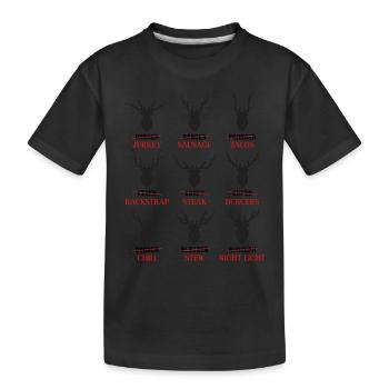 Humour de renne : de Dasher à Rudolph avec - T-shirt bio Premium Enfant - noir - Devant