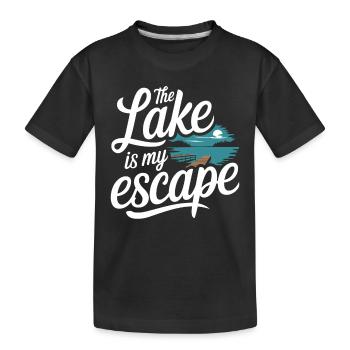 Natation sauvage Aventure en plein air et Open - T-shirt bio Premium Enfant - noir - Devant