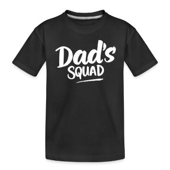 Dad's Squad Dad Dad Dad Birthday Dad - Kids' Premium Organic T-Shirt - black - Front