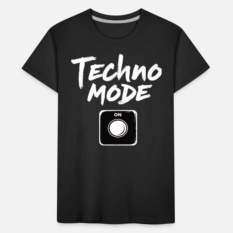 Techno Mode On Techno Techno Music Techno Kids' Premium Organic T-Shirt