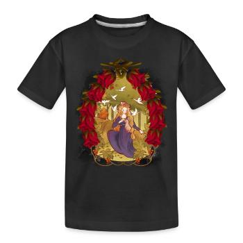Kind Kinder Märchen Märchenfigur Christmas - Kinder Premium Bio T-Shirt - Schwarz - Vorne