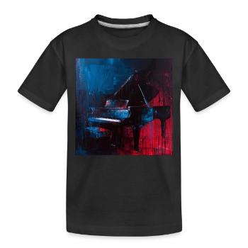 piano - T-shirt bio Premium Enfant - noir - Devant