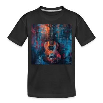 Ukulélé - T-shirt bio Premium Enfant - noir - Devant