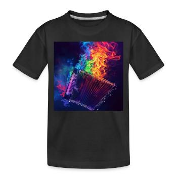 Accordéon - T-shirt bio Premium Enfant - noir - Devant