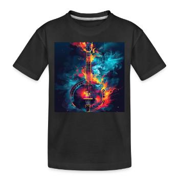 Banjo - Kids' Premium Organic T-Shirt - black - Front
