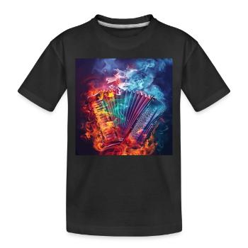 Accordéon - T-shirt bio Premium Enfant - noir - Devant