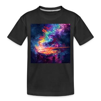 Percussion - T-shirt bio Premium Enfant - noir - Devant