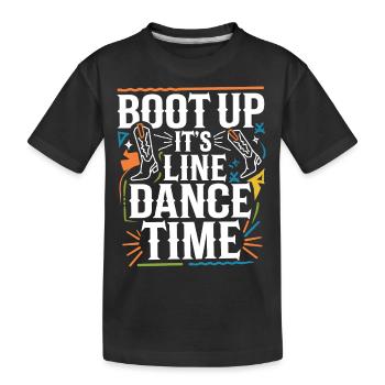 Western Vibes for Dance Lovers - Kids' Premium Organic T-Shirt - black - Front