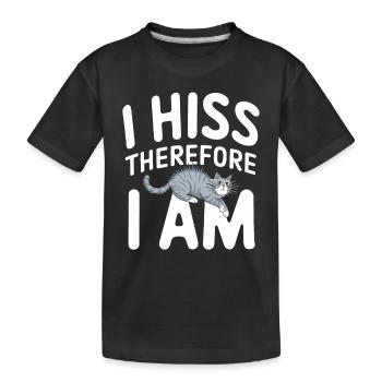 Amoureux des chats, Humour noir, Coquin, - T-shirt bio Premium Enfant - noir - Devant