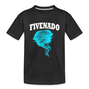 Tornado Birthday Children's Birthday Party - Kids' Premium Organic T-Shirt - black - Front