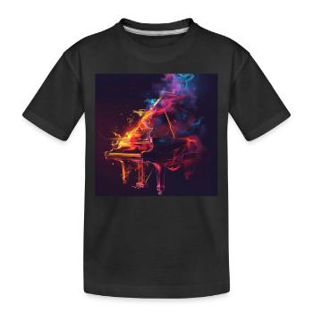 Piano - T-shirt bio Premium Enfant - noir - Devant