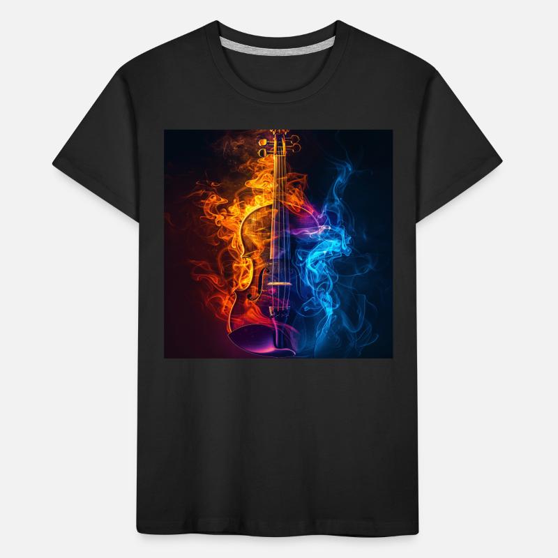 Violin Kids' Premium Organic T-Shirt