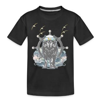 maritim Weihnachtsgeschenk Geburtstagsgeschenk - Kinder Premium Bio T-Shirt - Schwarz - Vorne
