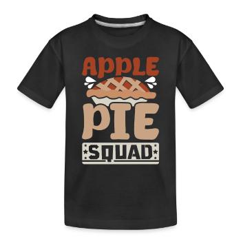 Apple pie squad - Kids' Premium Organic T-Shirt - black - Front
