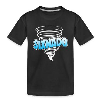 Tornado Geburtstag Kindergeburtstag - Kinder Premium Bio T-Shirt - Schwarz - Vorne