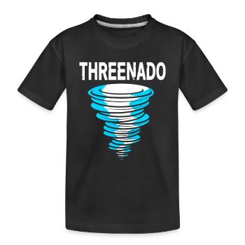 Tornado Birthday Children's Birthday Party - Kids' Premium Organic T-Shirt - black - Front
