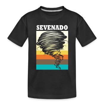 Tornado Geburtstag Kindergeburtstag - Kinder Premium Bio T-Shirt - Schwarz - Vorne