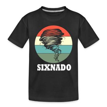 Tornado Birthday Children's Birthday Party - Kids' Premium Organic T-Shirt - black - Front