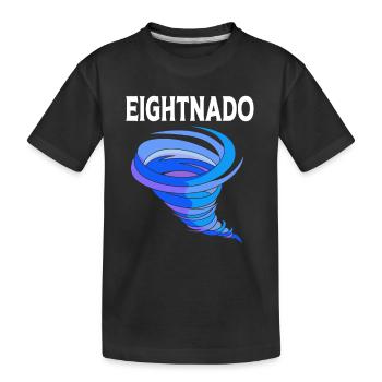 Tornado Birthday Children's Birthday Party - Kids' Premium Organic T-Shirt - black - Front