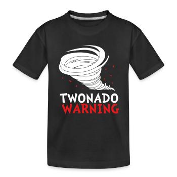 Tornado Birthday Children's Birthday Party - Kids' Premium Organic T-Shirt - black - Front