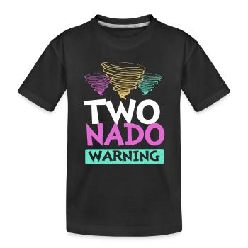 Tornado Birthday Children's Birthday Party - Kids' Premium Organic T-Shirt - black - Front