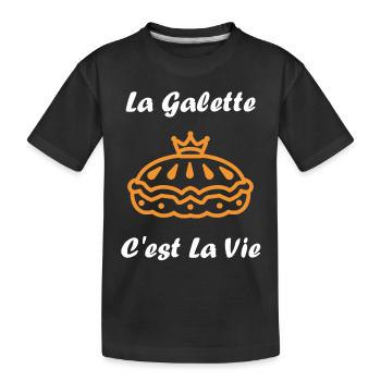Galette - T-shirt bio Premium Enfant - noir - Devant